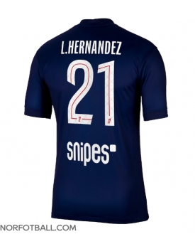 Billige Fotballdrakt Paris Saint-Germain Lucas Hernandez #21 Replika Hjemmedrakt 2025-26 Kortermet